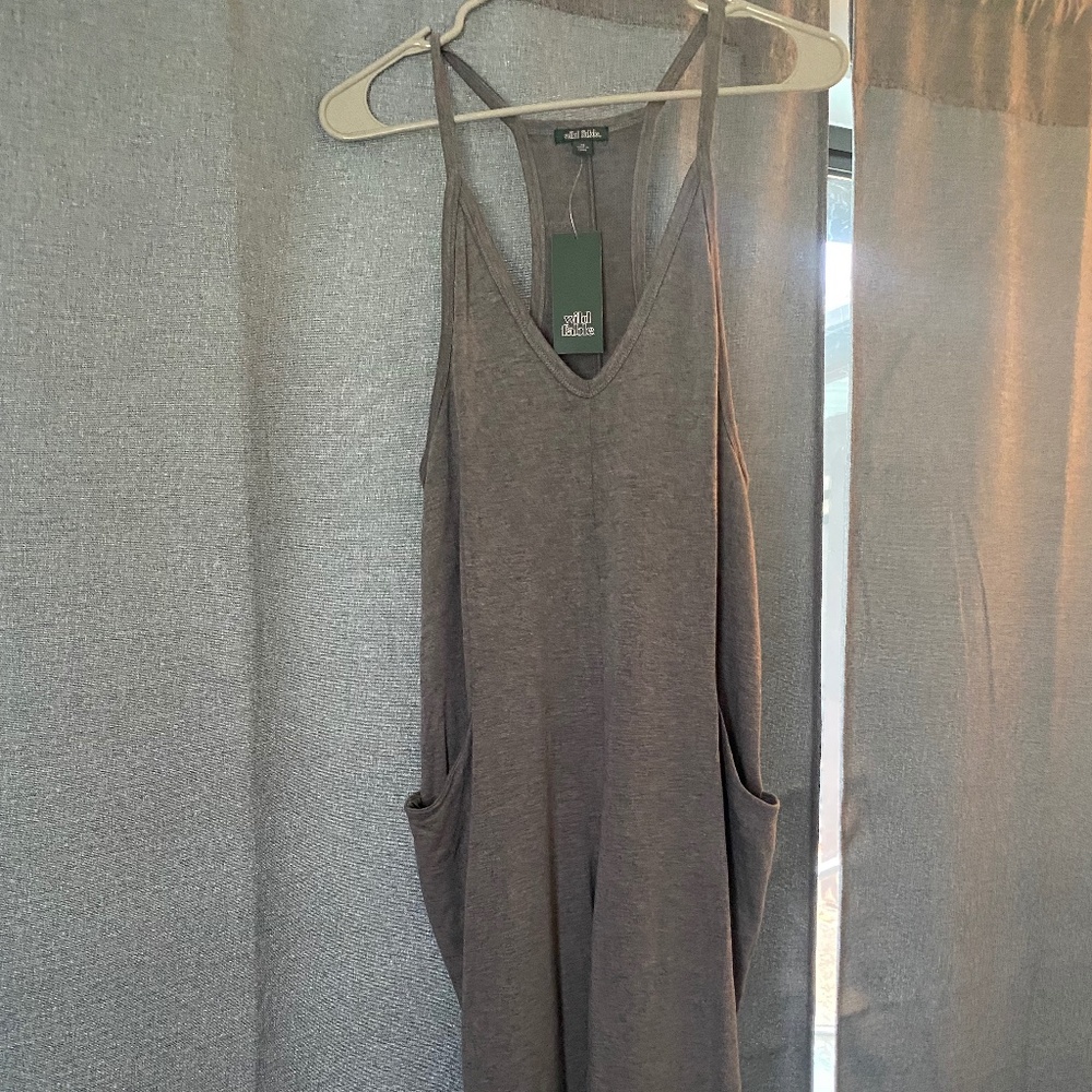 Wild Fable Heather Grey Jumpsuit NWT